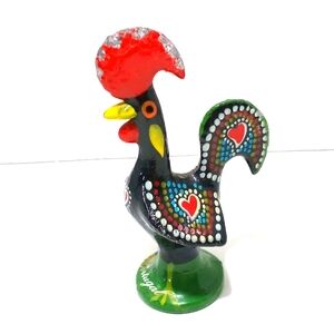 Portuguese Good Luck Rooster Metal Miniature